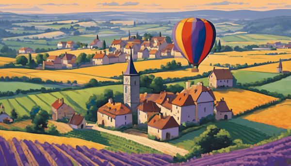 Surplombez les paysages de France avec un vol découverte en montgolfière